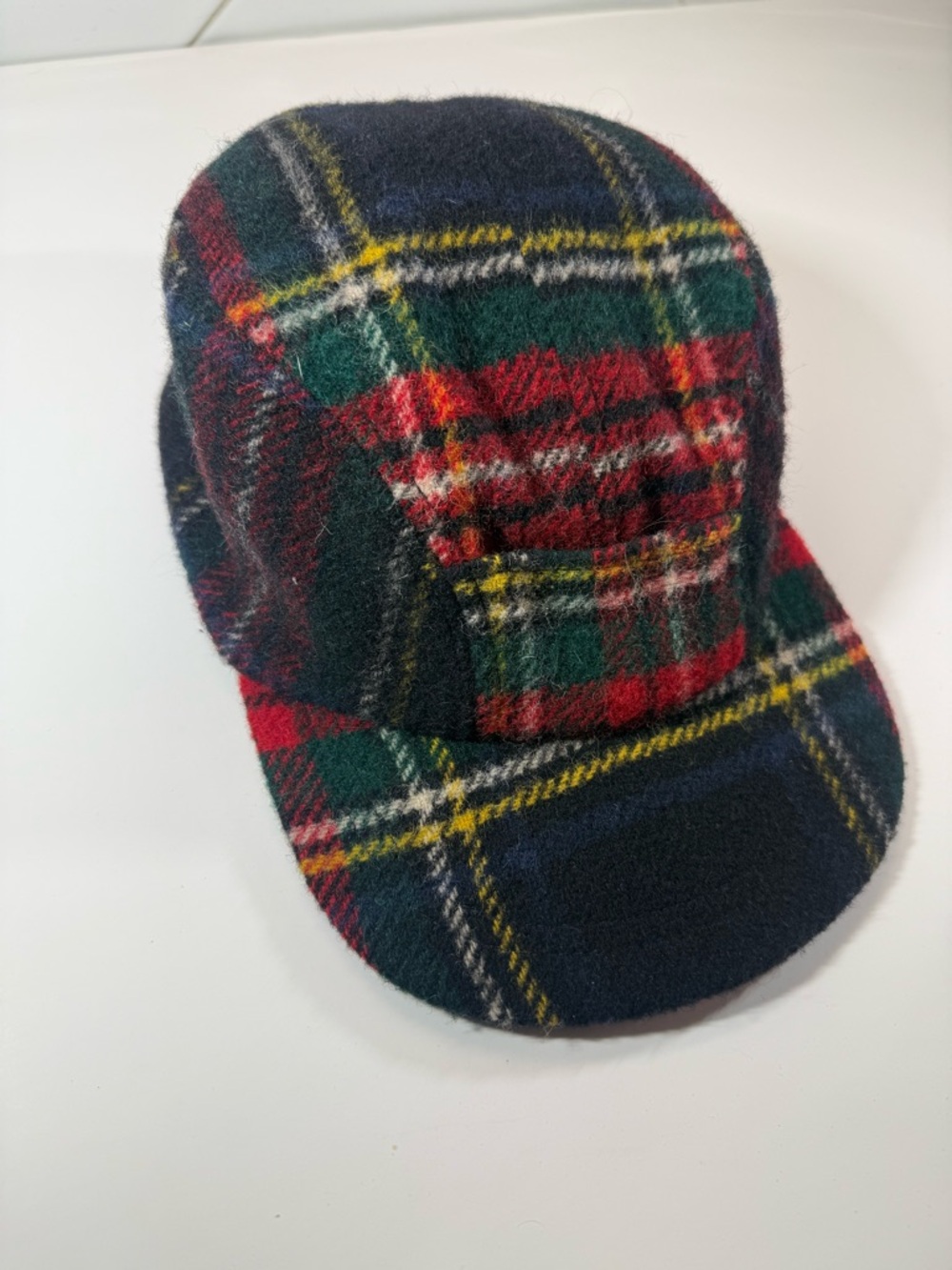 Banana Republic Vintage Women's Tartan Plaid Hat Wool Nylon Blend Size Small